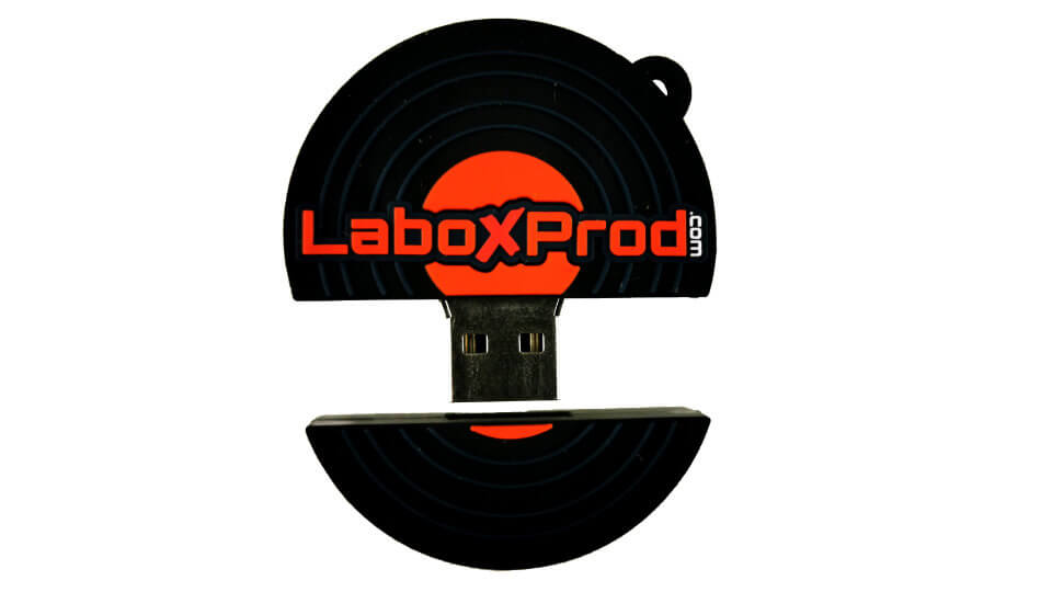 Clé usb Vinyle Laboxprod 2 pouces